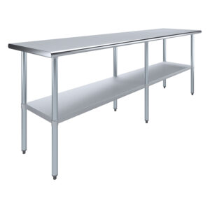24" X 96" Stainless Steel Work Table With Undershelf