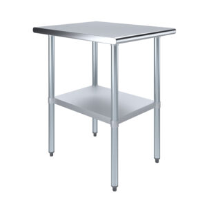 30" X 24" Stainless Steel Work Table With Undershelf