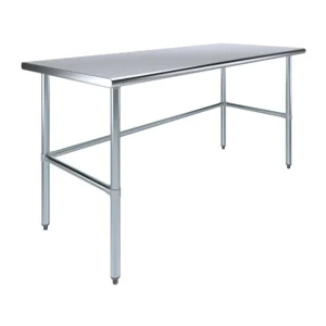 30" X 72" Stainless Steel Work Table With Open Base
