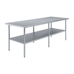36" X 96" Stainless Steel Work Table With Undershelf